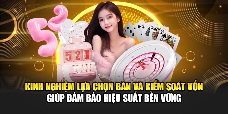Kinh nghiệm lựa chọn bàn và kiểm soát vốn giúp đảm bảo hiệu suất bền vững